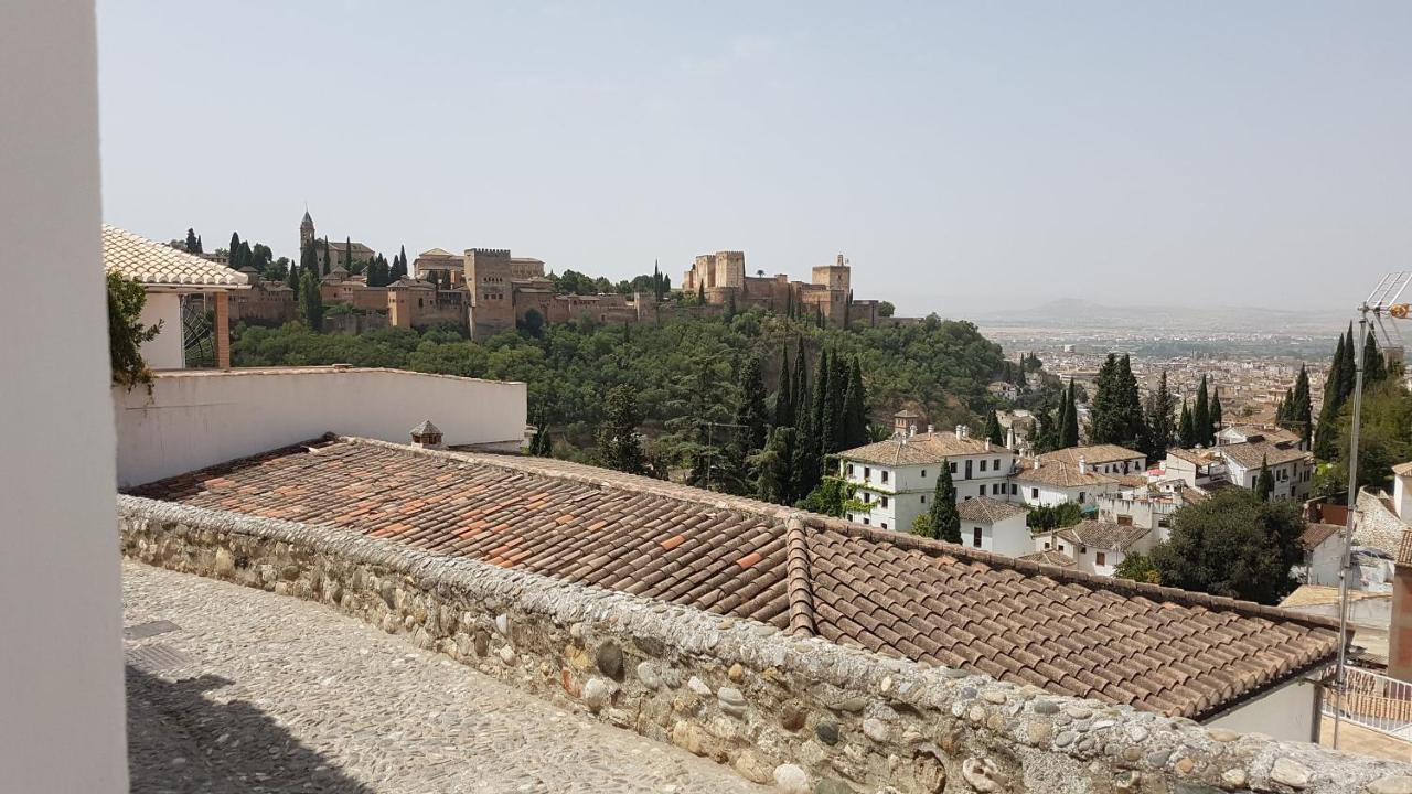 Cueva Albaicín Granada avec vue sur l'Alhambra Villa Exterior foto