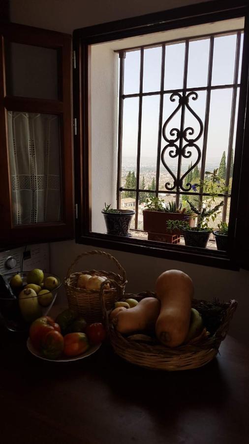 Cueva Albaicín Granada avec vue sur l'Alhambra Villa Exterior foto