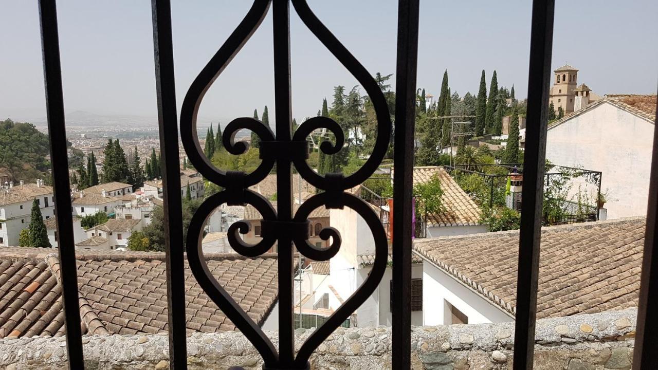 Cueva Albaicín Granada avec vue sur l'Alhambra Villa Exterior foto