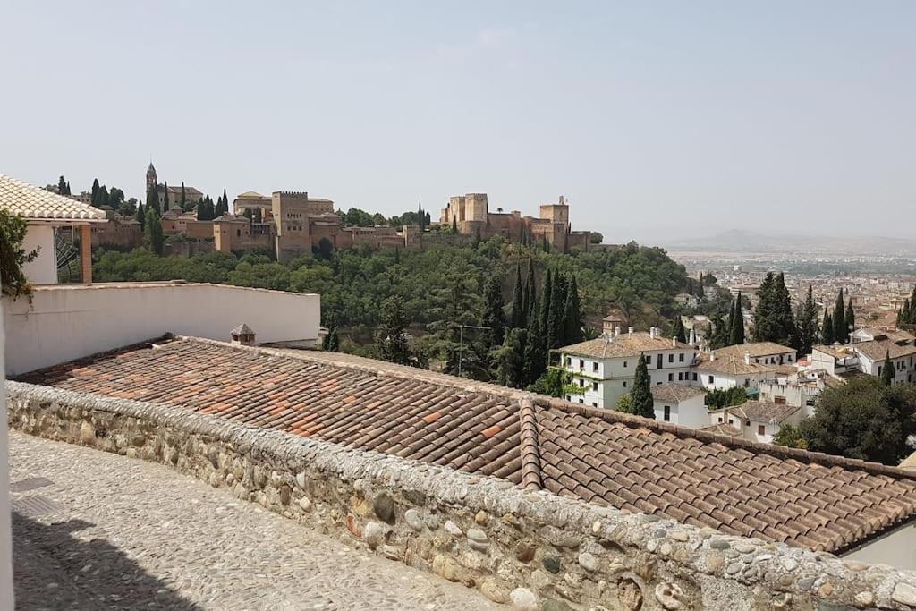 Cueva Albaicín Granada avec vue sur l'Alhambra Villa Exterior foto